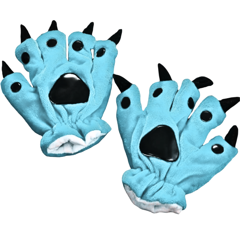 Gants Griffes Turquoise